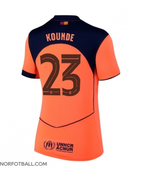 Billige Fotballdrakt Barcelona Jules Kounde #23 Replika Tredjedrakt Dame 2025-26 Kortermet Billige Fotballdrakt Barcelona Jules Kounde #23 Replika Tredjedrakt Dame 2025-26 Kortermet